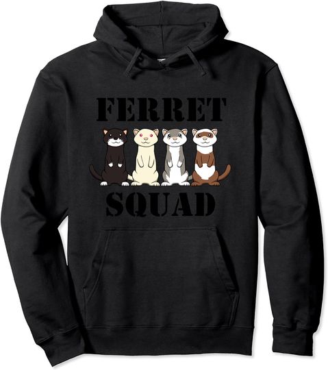 Discover Ferret Squad Cute Saying Rodent Hoodie
