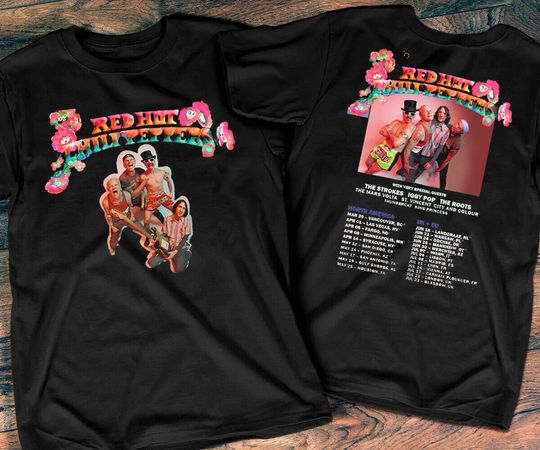 Discover 2023 Red Hot Chili Peppers America Tour Shirt