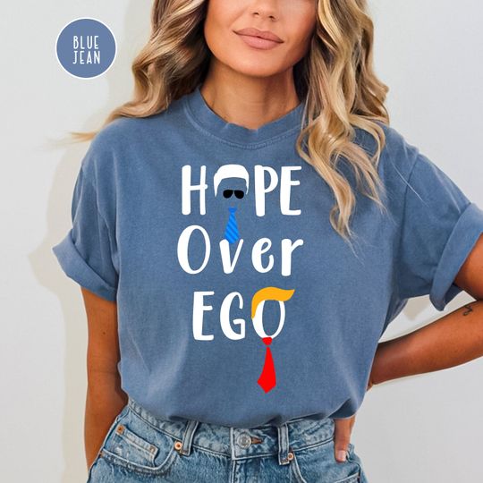 Discover Funny Anti Trump  TShirt, Hope Over Ego Political Gift