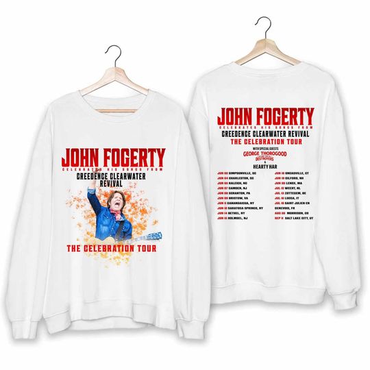 Discover John Fogerty The Celebration Tour 2024 Shirt, John Fogerty Fan Sweatshirt