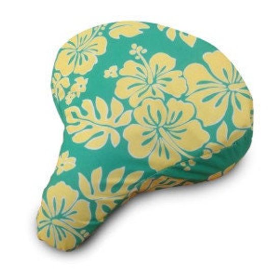 Discover HoneyDew Hibiscus Hawaiian Flower Fun Bike Bicycle Seat Cover