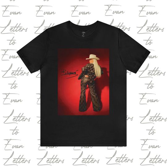 Discover Beyonce Look Over The Shoulder Cowgirl With Signature Tee Shirt