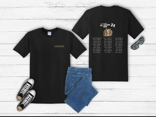 Discover Sam Barber Till I Return Tour Shirt, Country Concert Shirt, 2024 Tour Merch