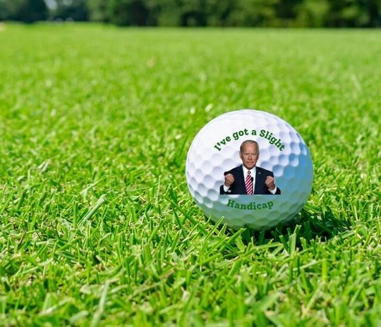 Discover Joe Biden Handicap Golf Ball Set