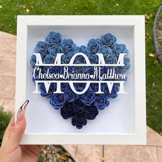 Discover Personalized Mom Mother's Day Flower Frame Box
