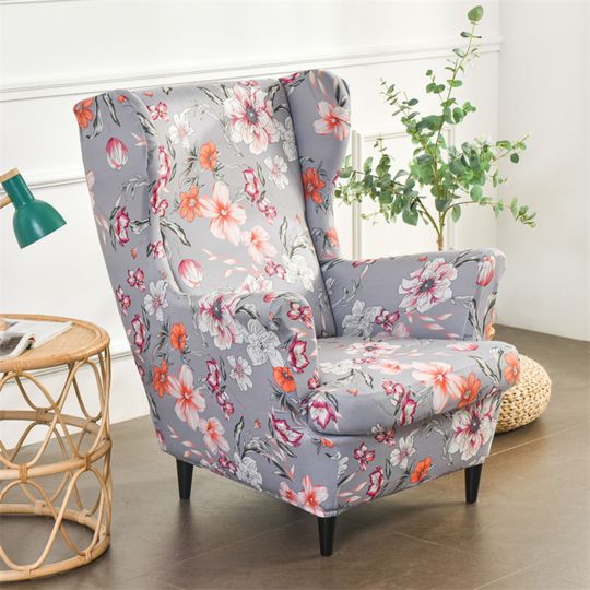 Discover Bohemian Wing Chair Cover | Seat Cushion Recliner Sofa