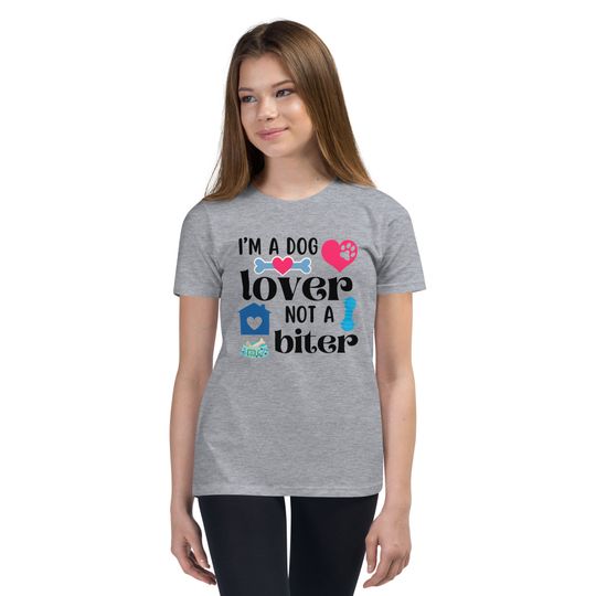 Discover Youth Im a Dog Lover Not a Biter Unisex Short Sleeve Tee