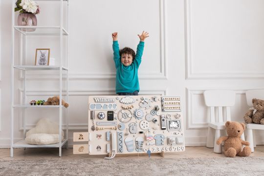 Discover LARGE Busy Board for Kids,Montessori Busy Board,Busy Board 1 Year Old