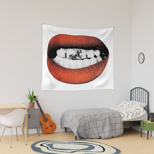 Discover Lips Crop Cowboy Carter Beyonce Tapestry