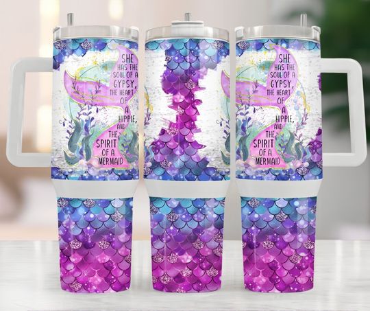 Discover Spirit of a Mermaid 40oz Tumbler Sublimation Wrap