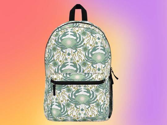 Discover Custom Cancer Crab Backpack | June & July Birthday Gift