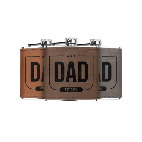 Discover DAD Since Father's Day Whiskey Flask