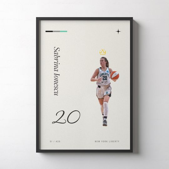 Discover Sabrina Ionescu Poster, Sports Poster, Basketball Poster