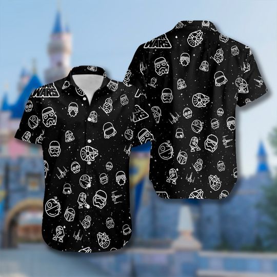 Discover Space Head Hawaii Beach Shirt, Warrior Button Up Shirt, Galaxy Hawaiian Shirt