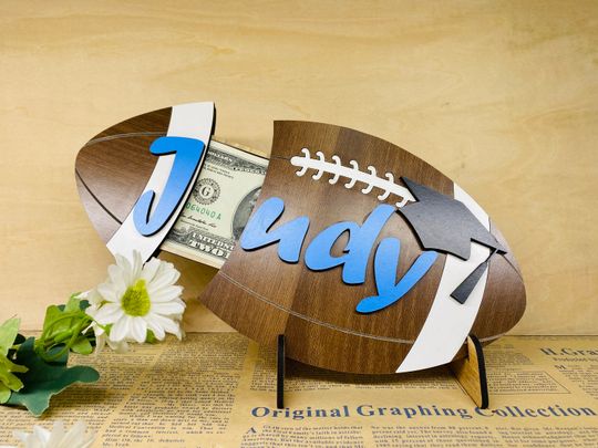Discover Personalized Rugby Graduation Money Gift Holder, Football Cash Holder