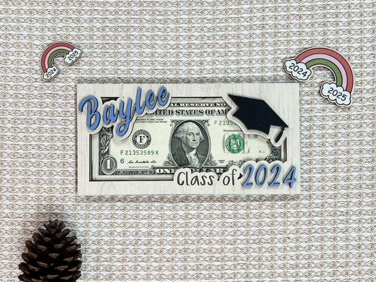 Discover Personalized Graduation Money Holder, Class of 2024