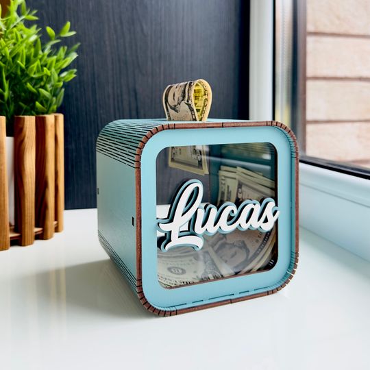 Discover Personalized Piggy Bank, Kids Bank, Money Box, Name Piggy Bank