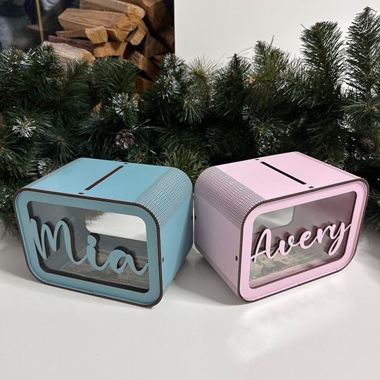 Discover Custom initial Coin Bank, Personalized Piggy Bank, Wooden Name Piggy Bank