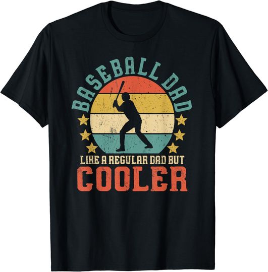 Discover Baseball Dad Funny Baseball Lover Father's Day T-Shirt