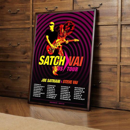 Discover Joe Satriani & Steve Vai  - Satch Vai US Tour 2024 poster