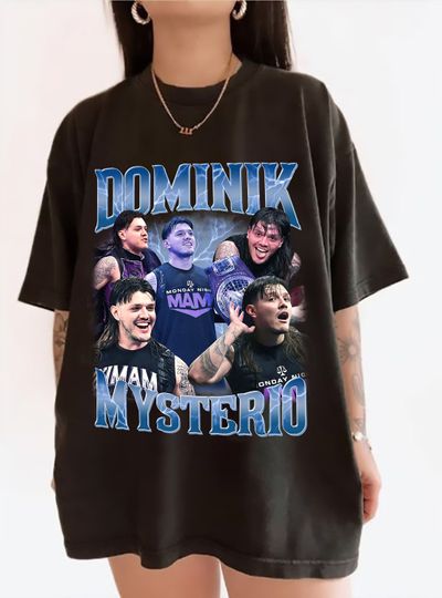 Discover Limited Dominik Mysterio Vintage Shirt, Gift For Woman