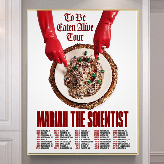 Discover Mariah The Scientist To Be Eaten Alive Tour 2024 Poster