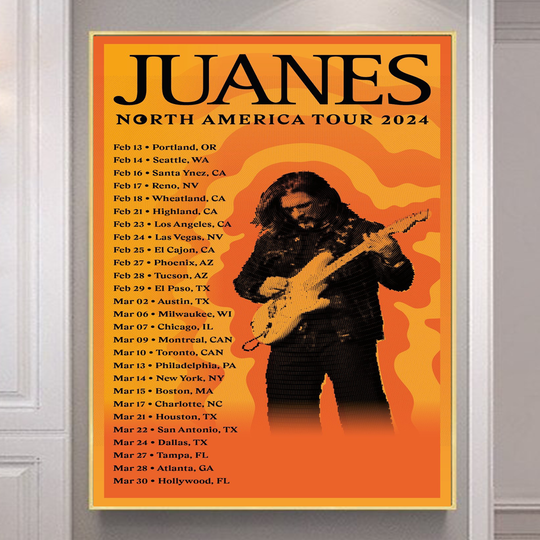 Discover Juanes North American 2024 Tour Poster