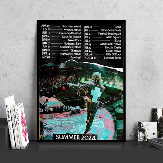Discover Bring Me The Horizon Rock Band Summer Tour Date 2024 Poster