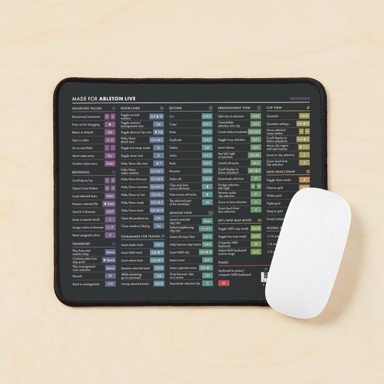 Discover DAW Shortcuts - Ableton Live (Windows) Mouse Pad