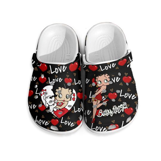 Discover Betty Boop Red Lover Clogs