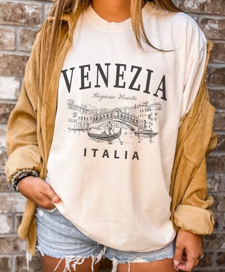 Discover Venice Italy Tshirt, Venezia Italia Tee Shirt
