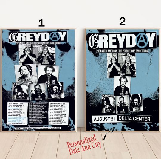 Discover Custom Suicideboy 2024 Grey Day Tour Poster