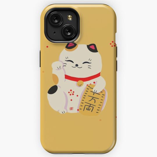 Discover Japanese Lucky Cat iPhone Case