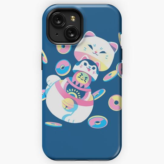 Discover Matryoshka Maneki Neko iPhone Case