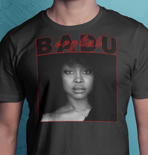 Discover Erykah Badu T-Shirt Design PNG Instant Download - Erykah Badu Fan Tshirt