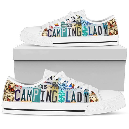 Discover Camping Lady Low Top Shoes For Womens Colorful Sneakers Gift for Her