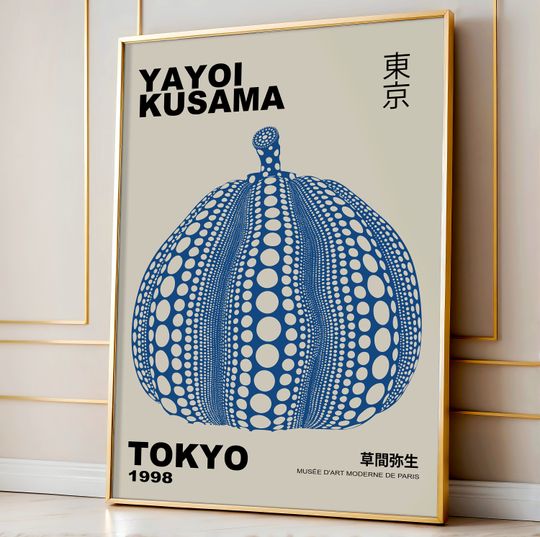 Discover Yayoi Kusama Pumpkin Art Poster, Yayoi Kusama Exhibition