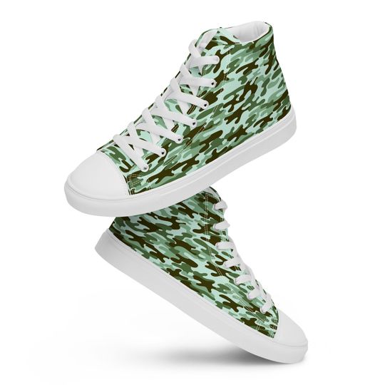 Discover Mens high top canvas shoes, Handcrafted High Top Canvas Sneakers