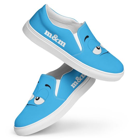 Discover Women's Blue M&M's Slip-On Canvas Shoes