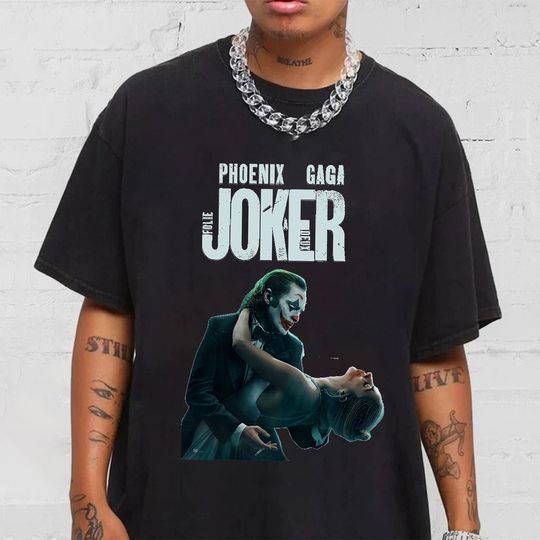 Discover Joker 2 Folie Deux 2024 Movie Shirt, Ld ga and Joaquin Phoenix Shirt