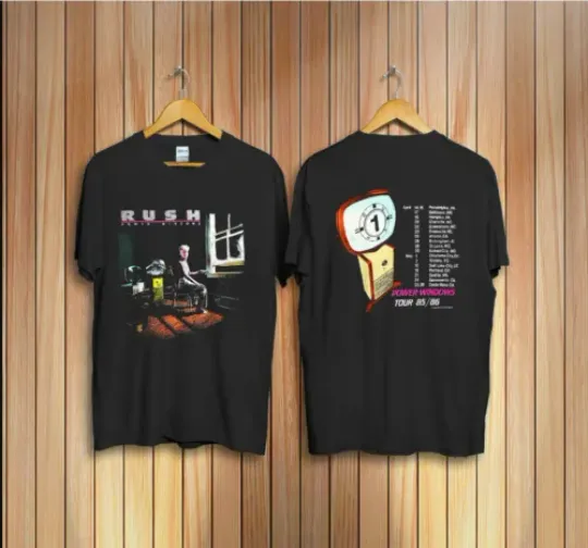 Discover SALE!! Rush Power Windows Tour 1985 T-Shirt