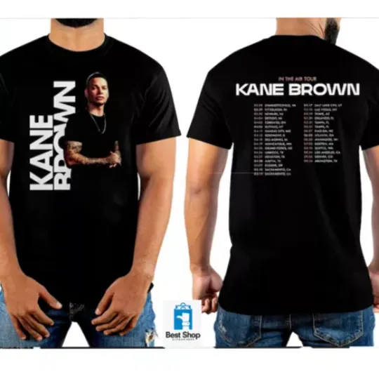 Discover Kane Brown In The Air Music Tour 2024 T-Shirt concert Gift Fans