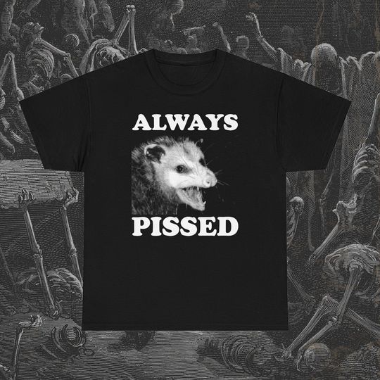 Discover Always Pissed Funny Opossum Eat Trash Be Free T-Shirt
