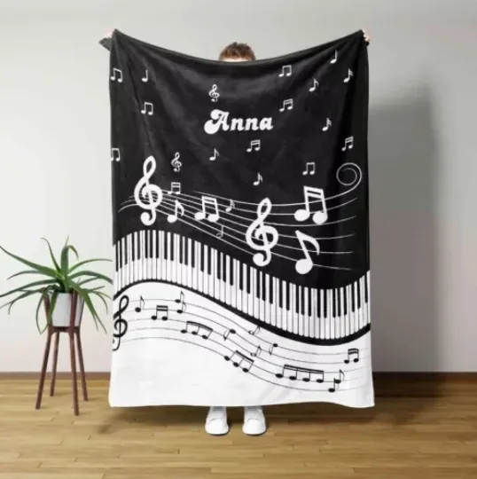 Discover Custom Piano Music Blanket