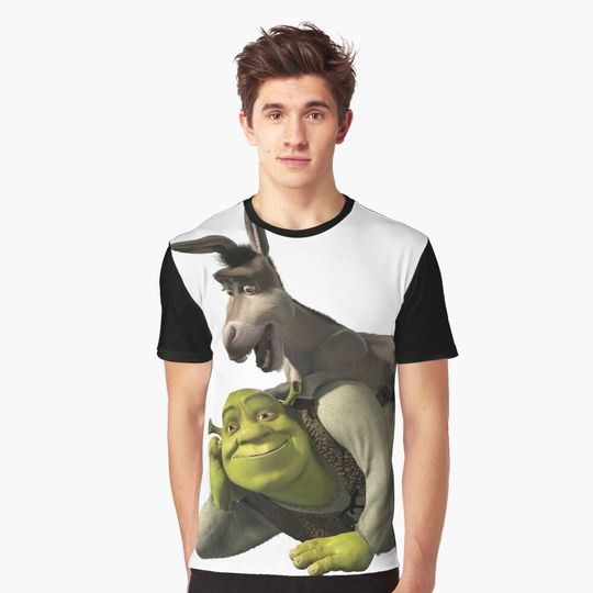 Discover Shrek and Donkey 3D T-Shirt