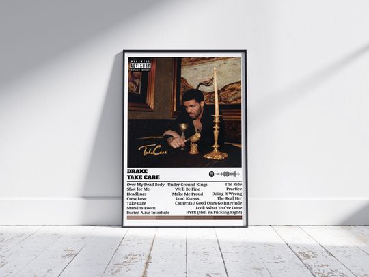 Discover Drake Take Care Music Poster