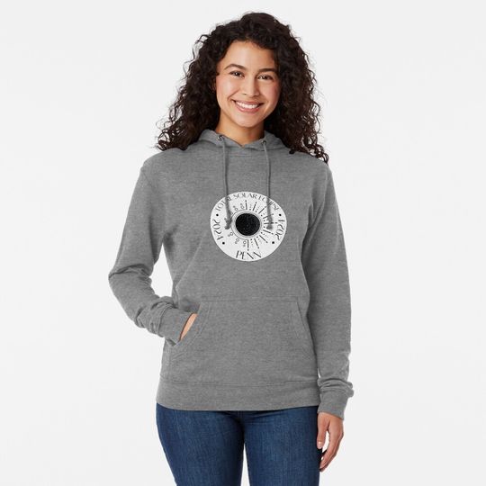 Discover Total Solar Eclipse - Pennsylvania, 2024 Lightweight Hoodie