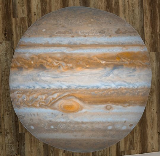 Discover The Planet Jupiter Round Blanket