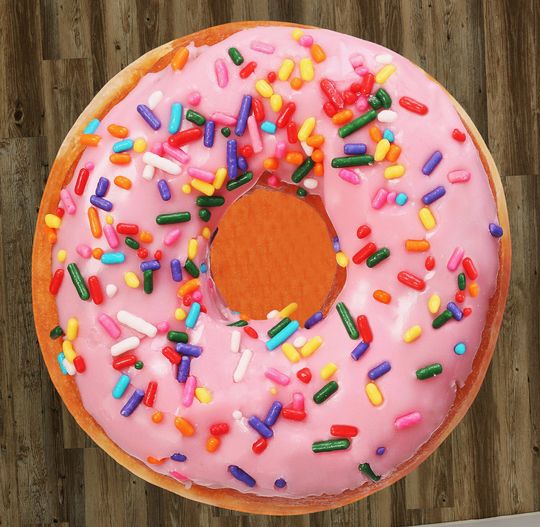 Discover Donut with Sprinkles Round Blanket