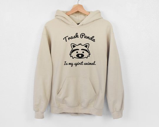 Discover Spirit Animal Trash Panda Cute Raccoon Hoodie